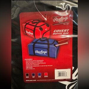 Rawlings Covert Baseball/Softball Duffel Bag - Black
